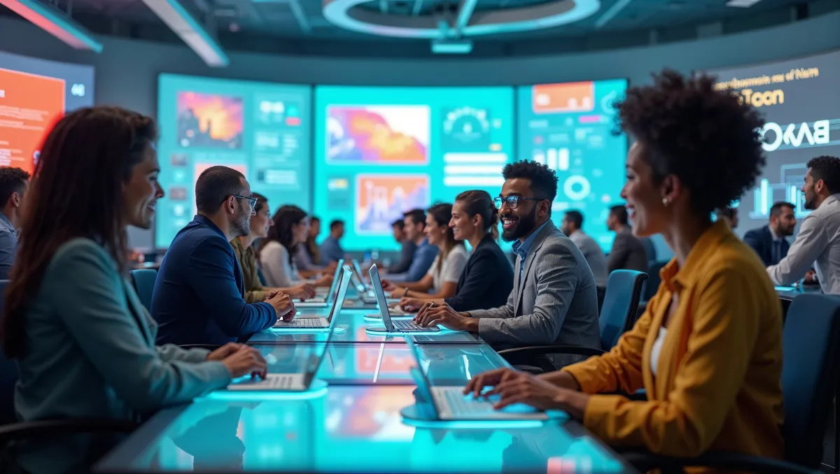 Personen vernetzen sich bei Startup-Event